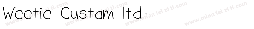 Weetie Custam ltd字体转换